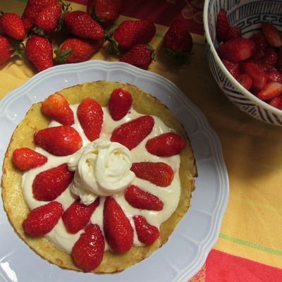 Petites crêpes aux fraises