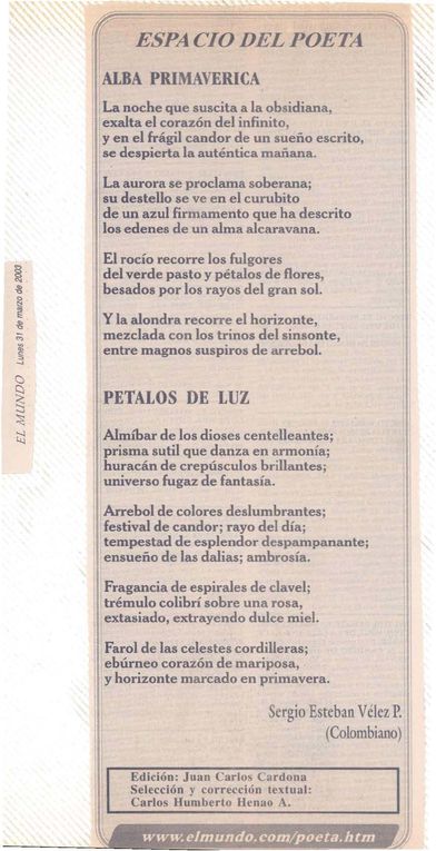 Album - Varios recortes de poemas de la niñez