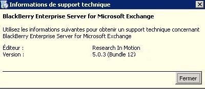 Blackberry Enterprise Server Express (BES Express) - MàJ MR1