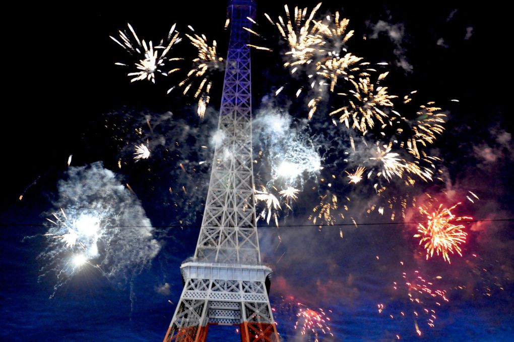 Concert de Johnny Halliday, puis feu d'artifice à la Tour Eiffel.