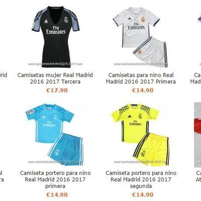 Camisetas de futbol 2016/2017