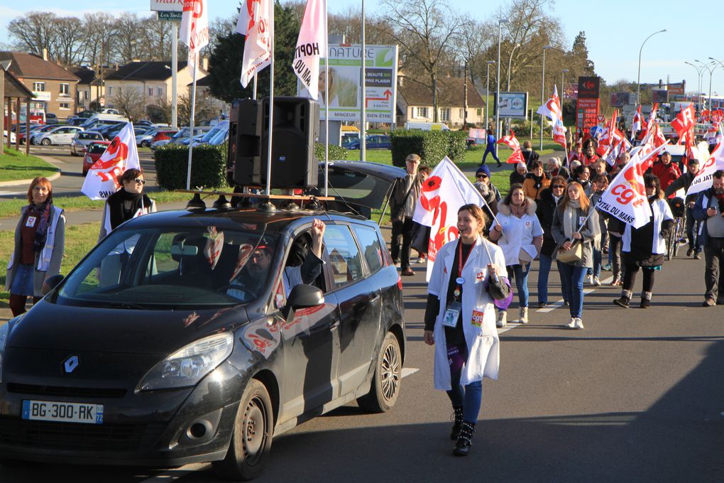 16.01.2020 Très belle manifestation retraite au Mans!