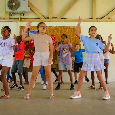 Photos de la répétition du spectacle des élèves du cycle 3