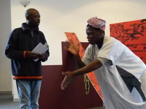 Projet "Faso Théâtre, face au Burkina 2008" : Vibrart a donné 18 représentations à Paris et en Val de Marne.