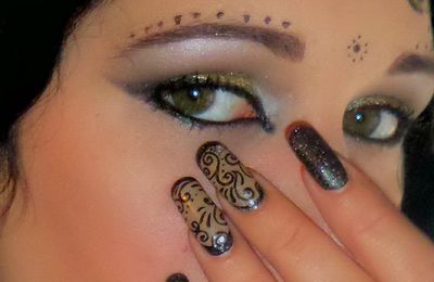 Maquillage arabesque, make up pour mon nail art arabesque