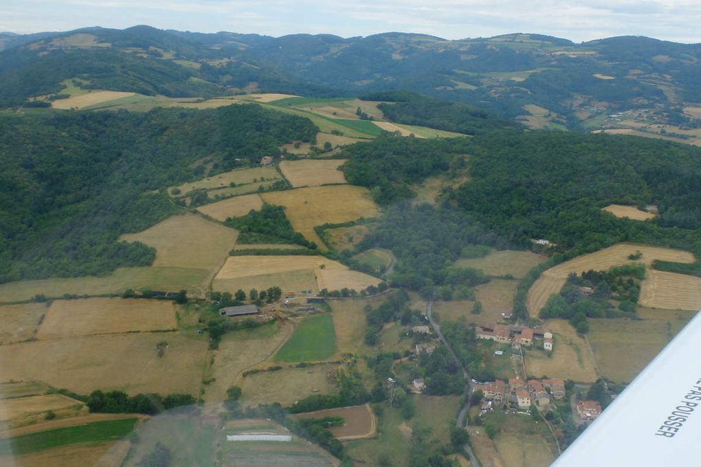 Vue d'avion : Brindas et ses environs