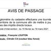 Avis de passage