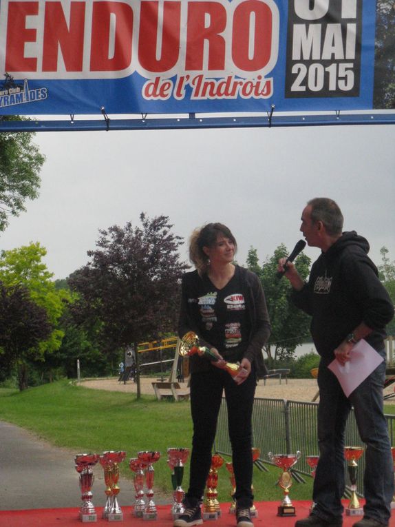 Podium pour Amanda et le Président à Chemillé sur Indrois