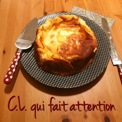 Gâteau super léger au fromage blanc 
