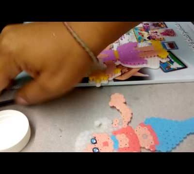 Astuce ajouter des paillettes sur vos créations en perles HAMA 