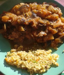 Aubergines à la tomate