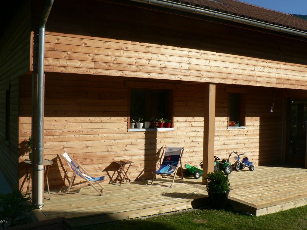 Création de la terrasse bois sur mur porteur