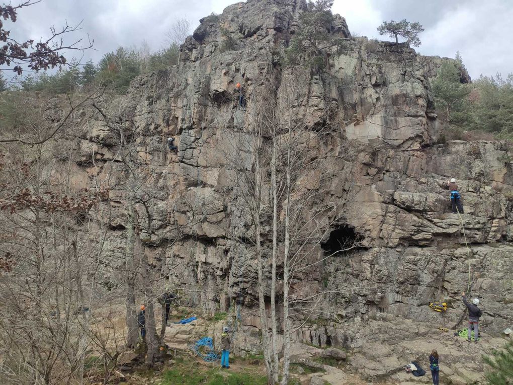 Sortie escalade à la Mer de Glace, Villevocance en Ardèche ! 