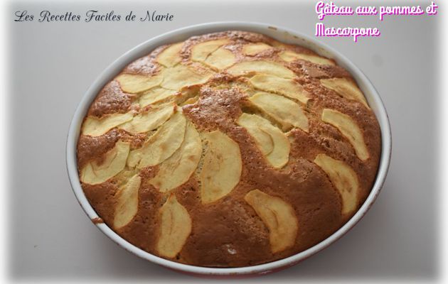 GÂTEAU AUX POMMES ET AU MASCARPONE