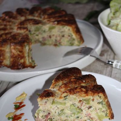 Quiche campagnarde, brocoli et bacon