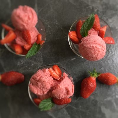 Glace aux fraises ? 