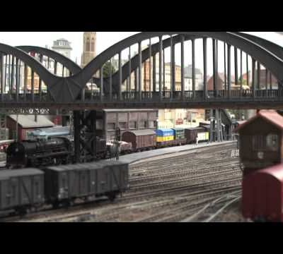 Train miniature HO Chalindrais ligne 2 (2ème réseau d'André Gay) vidéo 61