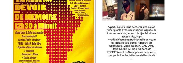 5ème édition des Journées Bami-Trad' Devoir de mémoire Lutter pour l'égalité, détruire les discriminations