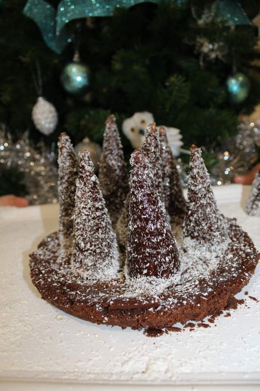Un décor féerique pour les fêtes de Noël, tellement simple a réaliser et digne d'un grand pâtissier. 