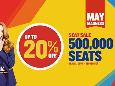 Ryanair announcing a Massive May Madness Sale