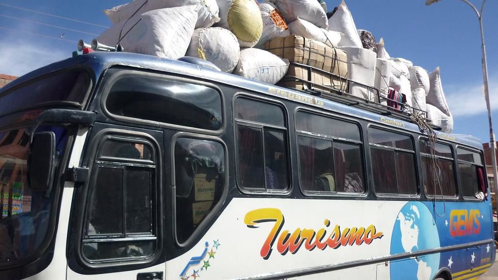 Photos prises depuis Puno, la route vers la frontière bolivienne en passant par les petis chemins de campagne, l'altiplano et les rues 'El Alto' la ville au dessus de La Paz