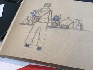 Carbothello et graphite sur papier kraft