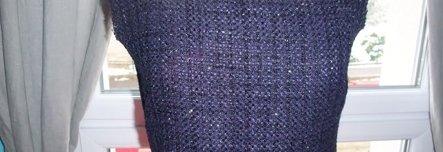 Robe en lainage bleu