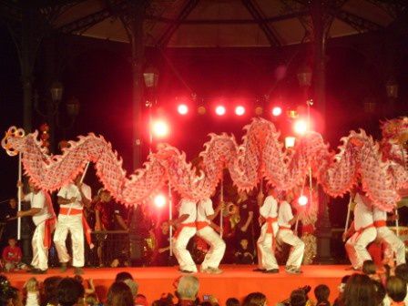 Ici on fête le nouvel an chinois et on le fête bien...