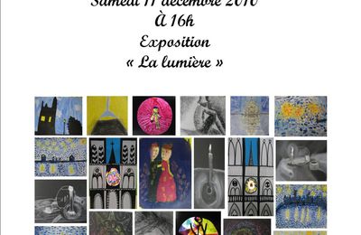 affiche de l'exposition : la lumière