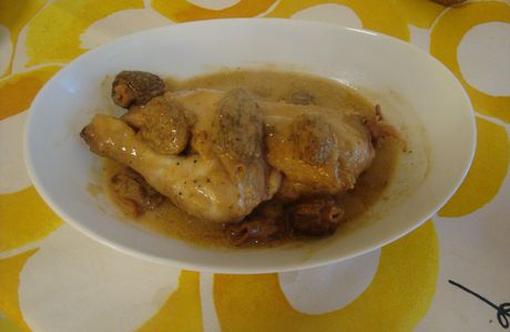 Poulet au Vin Jaune & aux Morilles