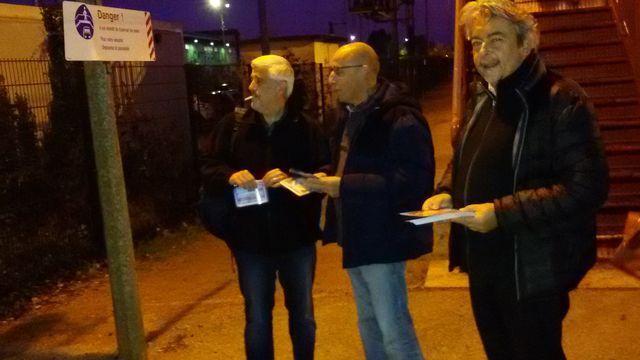 Les militants du Front National étaient ce matin à la gare SNCF de Liancourt !