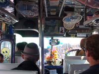 bus local de chiang rai à chiang khong pour rejoindre la frontiere laostienne 
