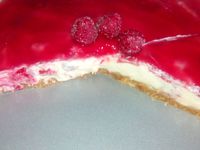 Cheesecake sans cuisson aux framboises