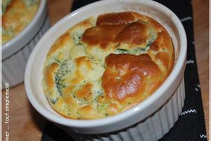 Soufflé Chèvre , Brocoli