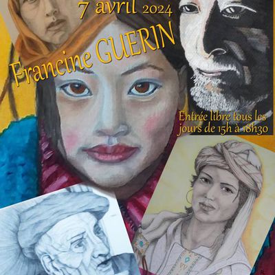 Du 25 mars au 7 avril 2024 : Francine GUERIN expose à LA ROCHE-POSAY 