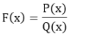 FRACTIONS RATIONNELLES