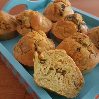 Muffins aux poireaux et curry