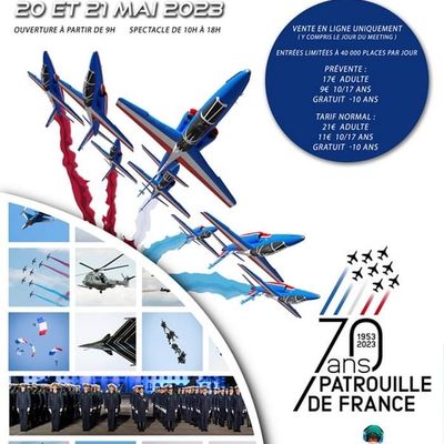 salon provence meeting avion hélicoptère patrouille France 70 anniversaire photo picture video