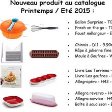 Ajout au catalogue Printemps / Eté 2015