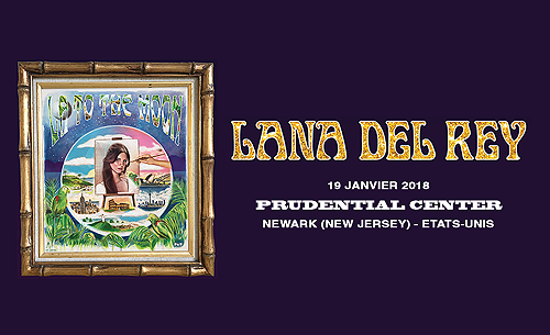 Lana Del Rey sur la scène du Prudential Center à Newark, Etats-Unis. (19.01.2018) 