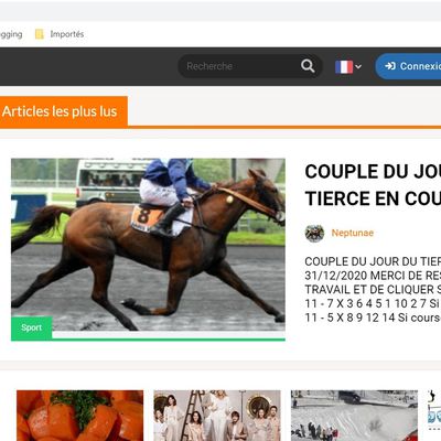 LE JOURNAL GRATUIT DU PARIEUR - 18 AOUT 2021 - COUPLE DU JOUR DU TIERCE EN COUVERTURE