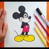 Como dibujar a Mickey Mouse paso a paso 6 - Disney