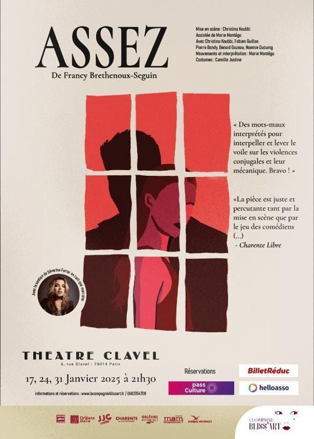 ASSEZ, pièce couple rater janvier Paris Théâtre Clavel