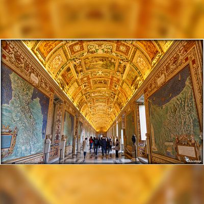 La MAGNIFIQUE galerie des cartes du Vatican