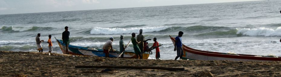 Rencontre avec les pécheurs de la plage de Mahâbalipuram