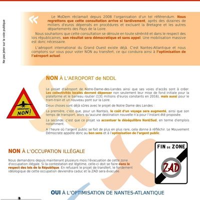 MoDem44 en campagne du "NON" 