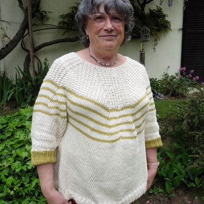 Un pull d'été terminé