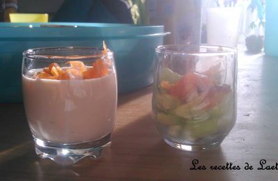 Verrine mousse aux deux saumons