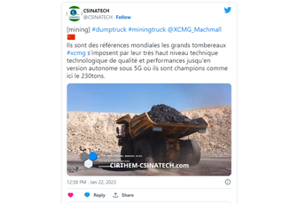 #XCMG @CSINATECH [twitter]