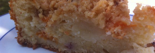 Coffee cake version abricots/brugnons